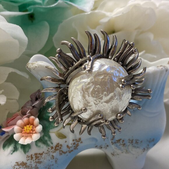 LOT/COLLECTION RHINESTONE/FAUX PEARL BROOCHES (CORO, MARVELLA, ROBERT, GOLDETTE) - Picture 13 of 16